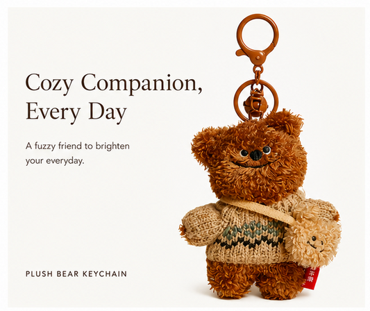 Sweater Bear Plush keychain