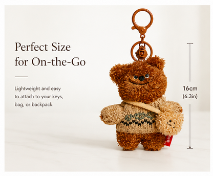 Sweater Bear Plush keychain